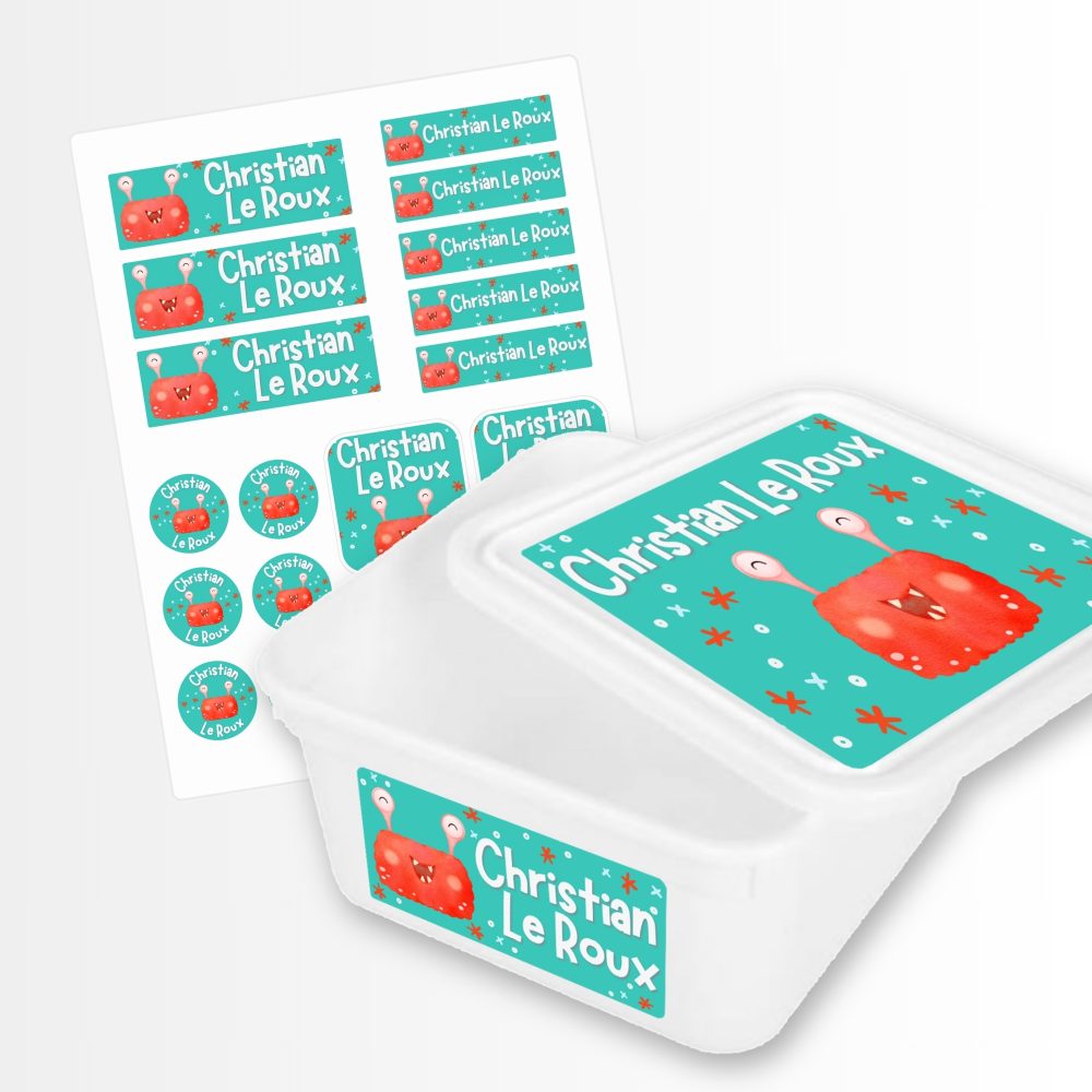 BOYS LABEL SET + TUB